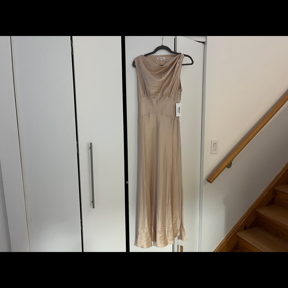 Reformation satin gown